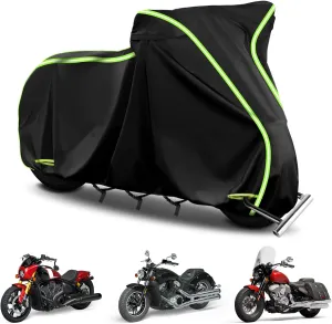 420D Waterproof Motorcycle Cover for Indian Scout,101 Scout,Scout Sixty,Scout Rogue,Scout Rogue Sixty,Scout Classic,Windproof Heavy Duty Outdoor Bike Cover