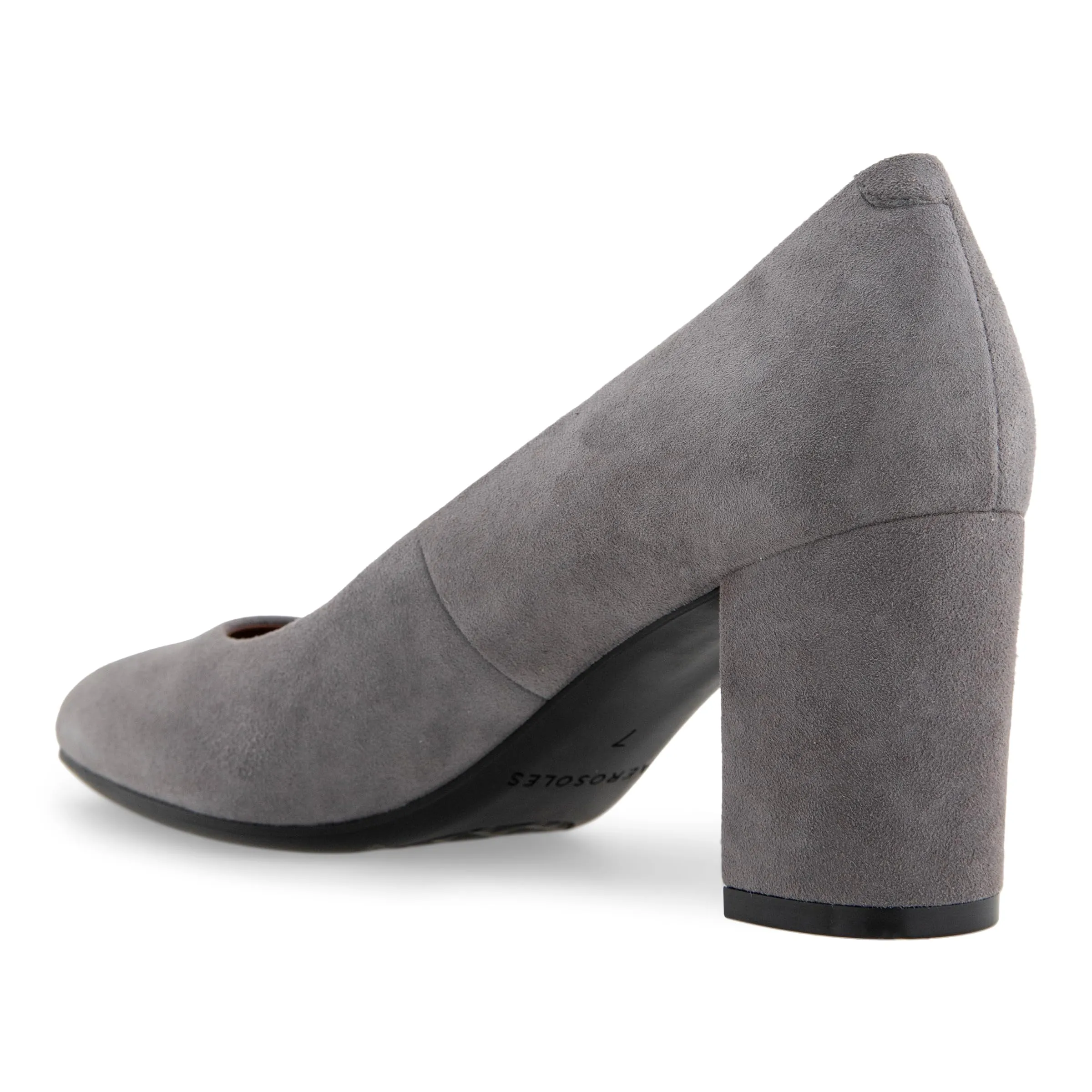 Aerosoles Women's Betsy Pump, Thunder Grey Suede, 11