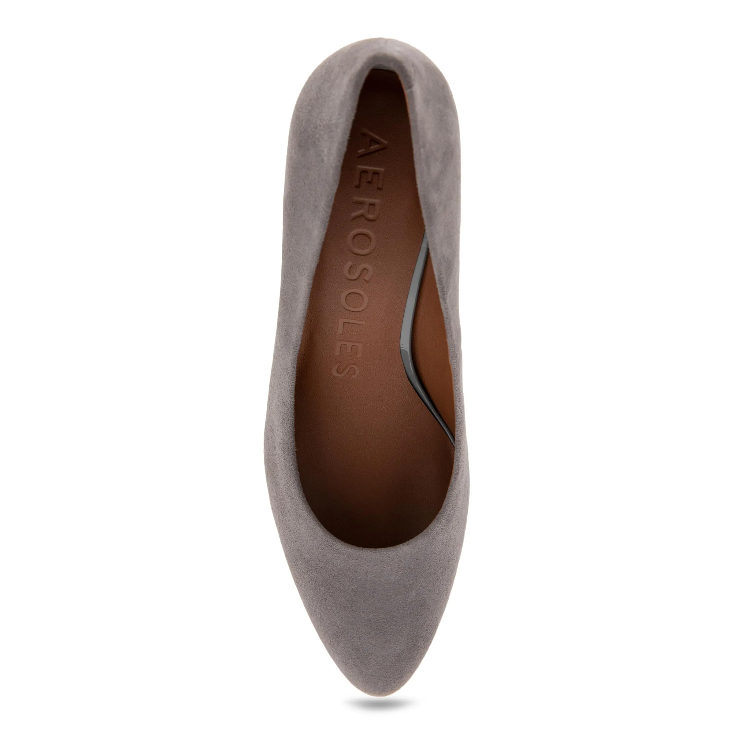 Aerosoles Women's Betsy Pump, Thunder Grey Suede, 11