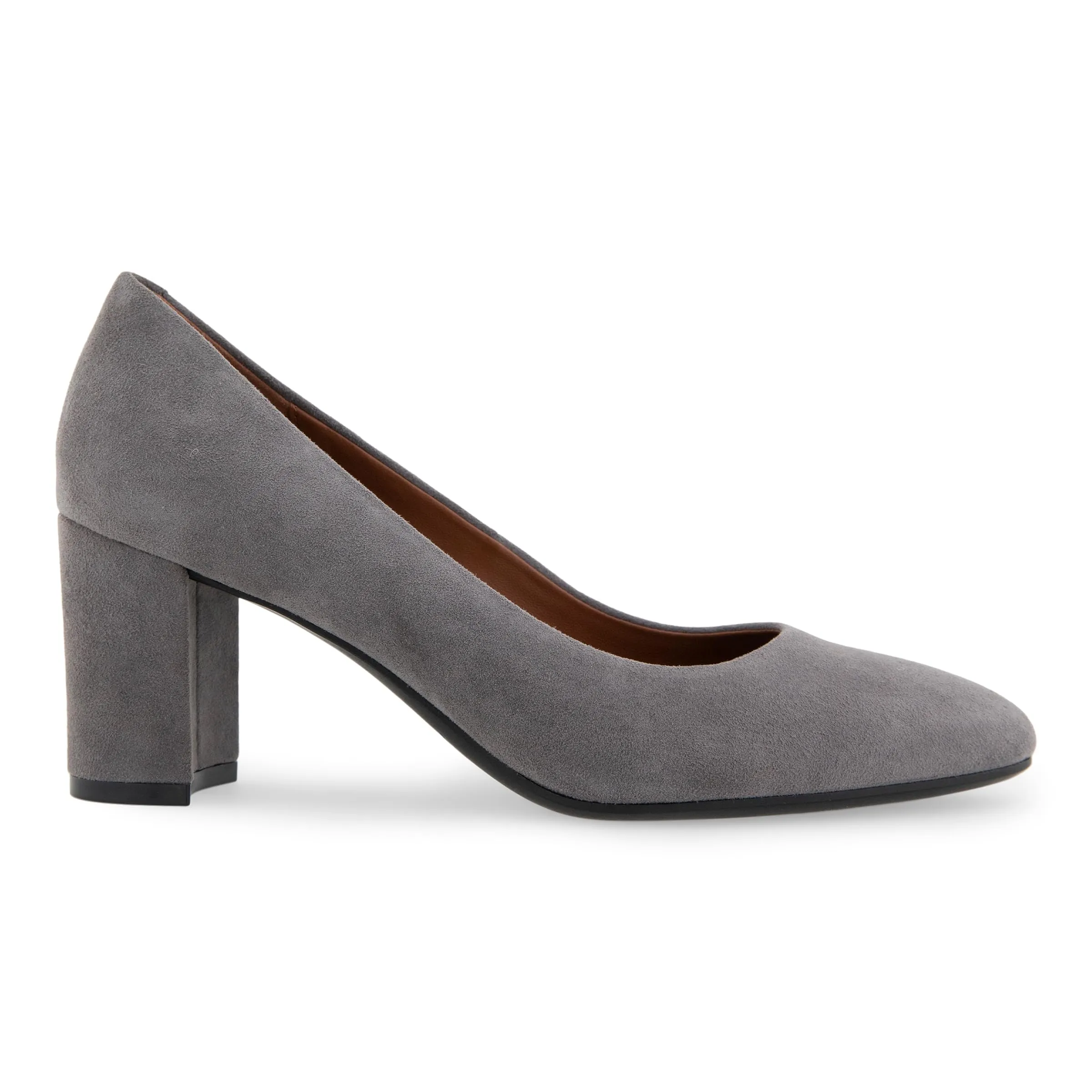 Aerosoles Women's Betsy Pump, Thunder Grey Suede, 11