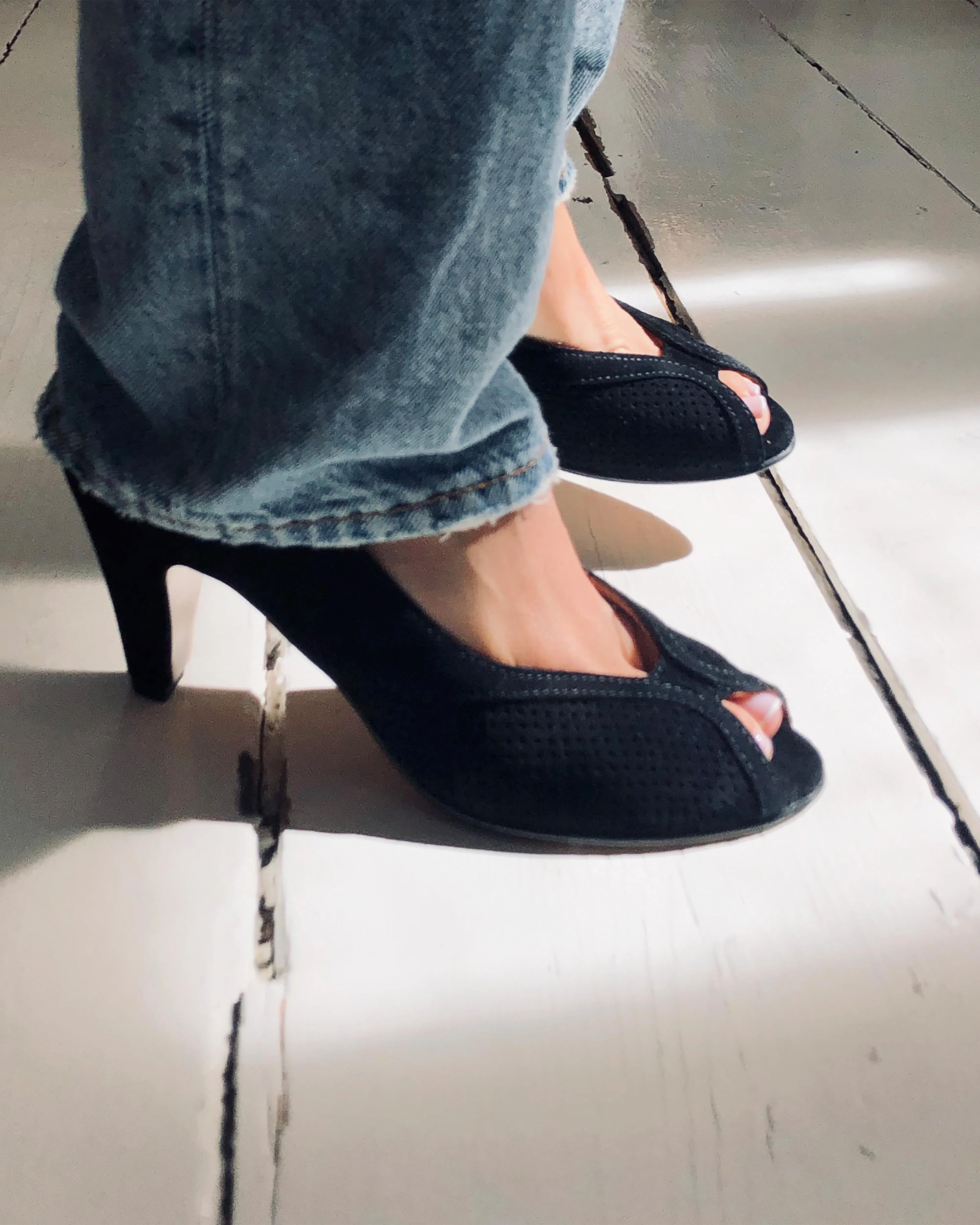 Alania Calf suede Black