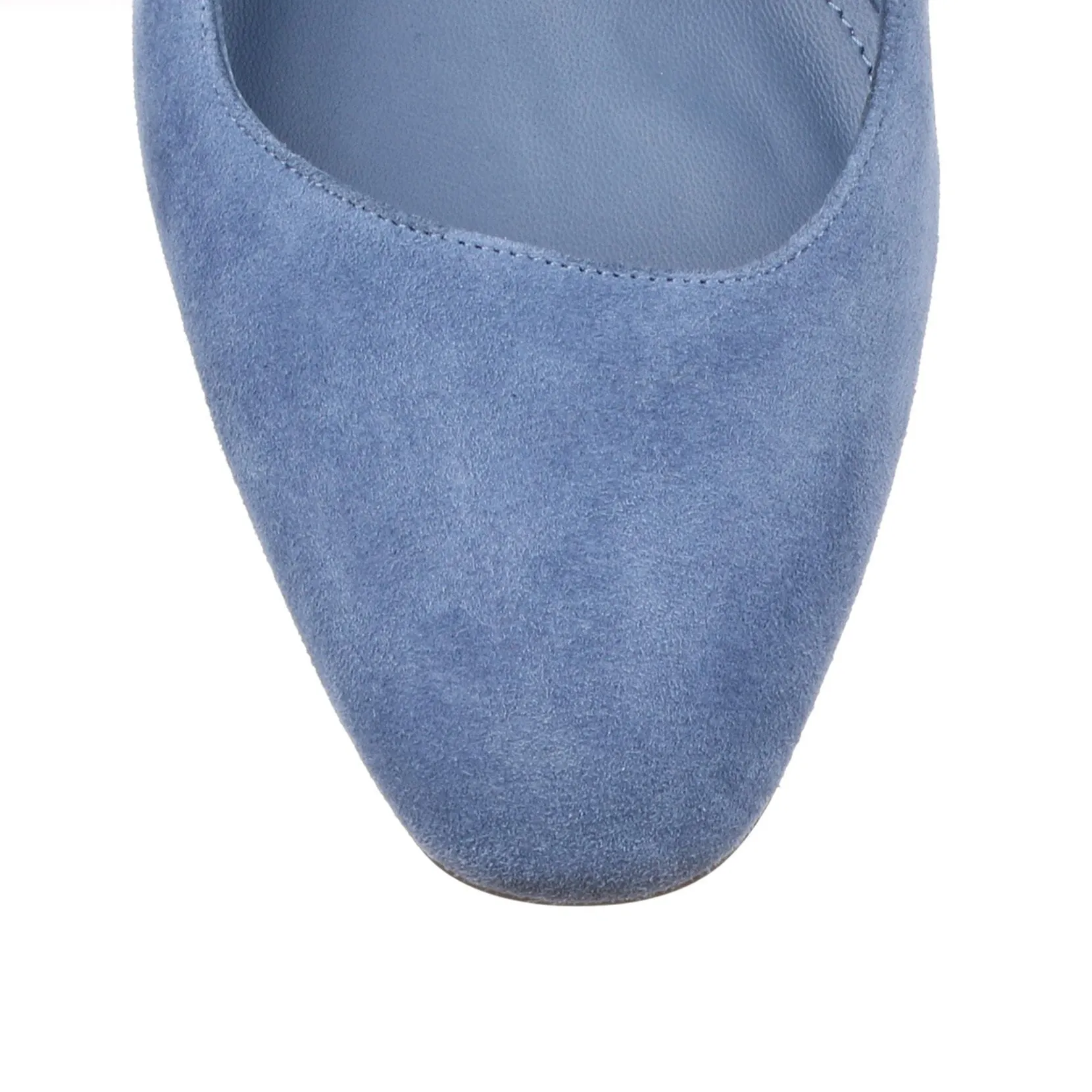 Arezzo 55 blue suede pump