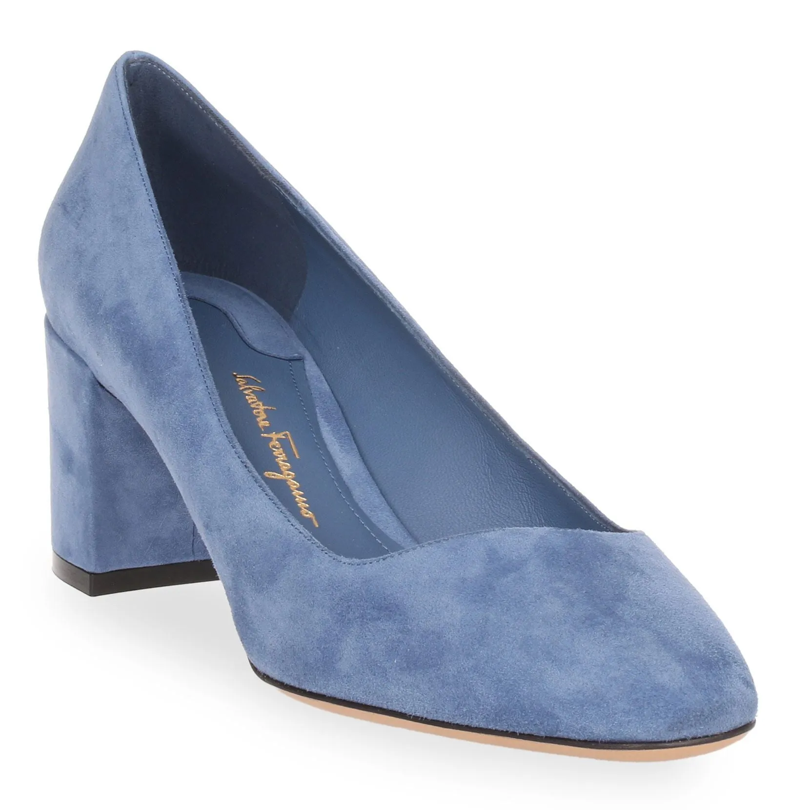 Arezzo 55 blue suede pump