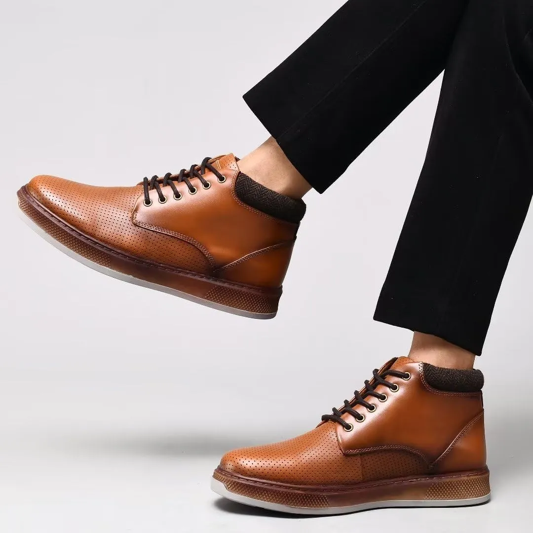 Arkbird Chelsea Ankle Boots for Men Genuine Leather Oxford Casual and Formal Dress Boot