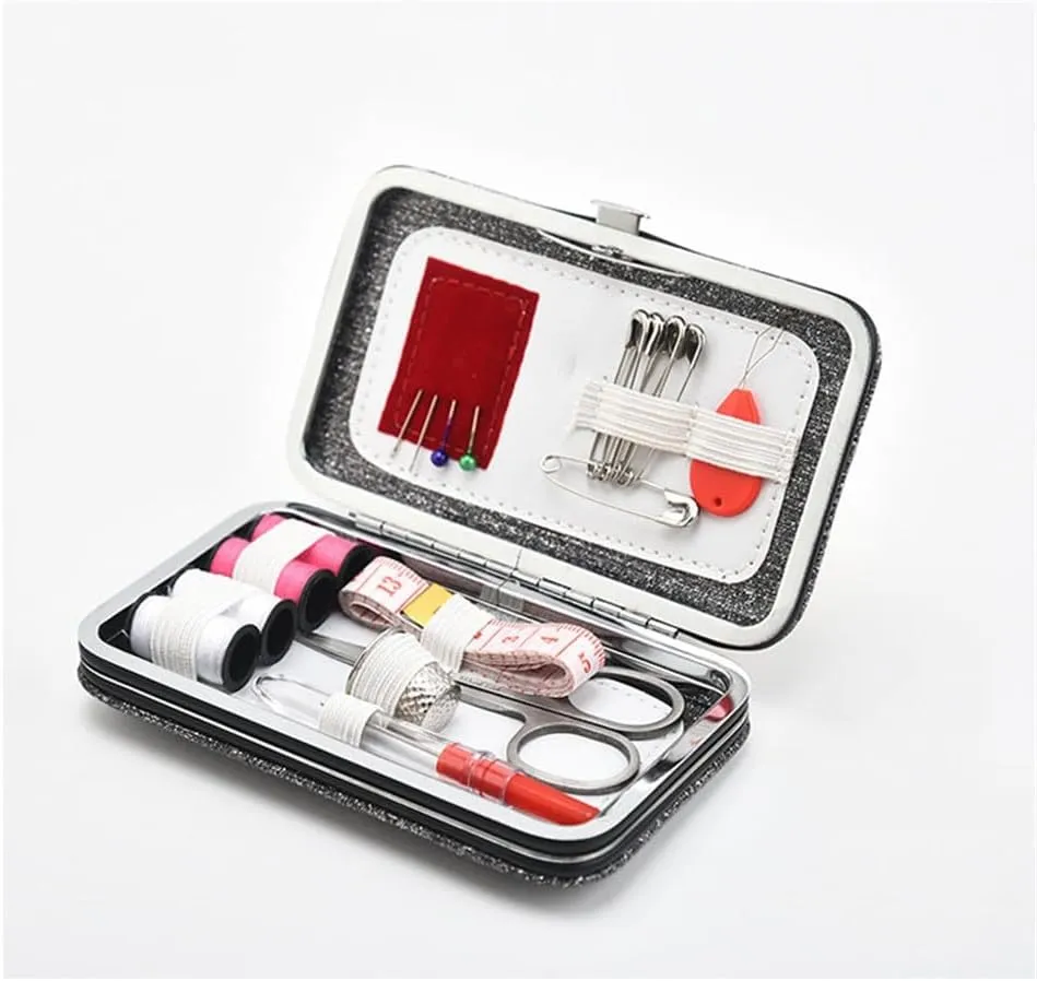 ASWRTYJO Portable Home Sewing Bag Multifunctional Travel Sewing Kit 18 Pieces Sewing Repair Kit(E)