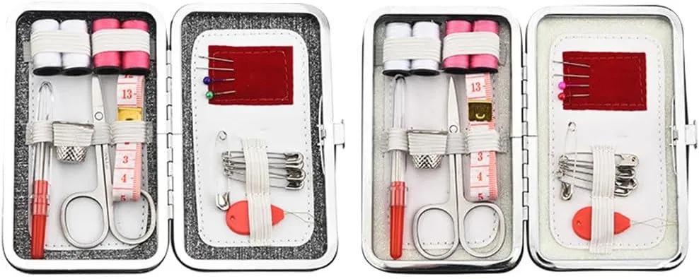 ASWRTYJO Portable Home Sewing Bag Multifunctional Travel Sewing Kit 18 Pieces Sewing Repair Kit(E)