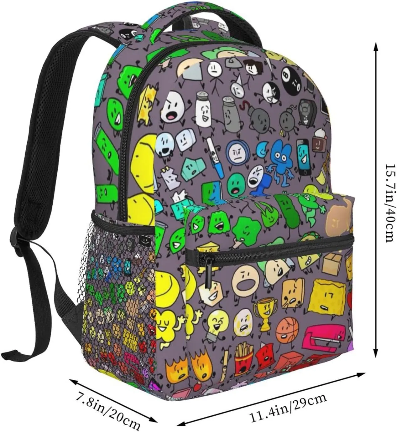 Bfdi-Battle for Dream Island Backpack Adults Bag Casual Backpack Hiking DaypackOne Size