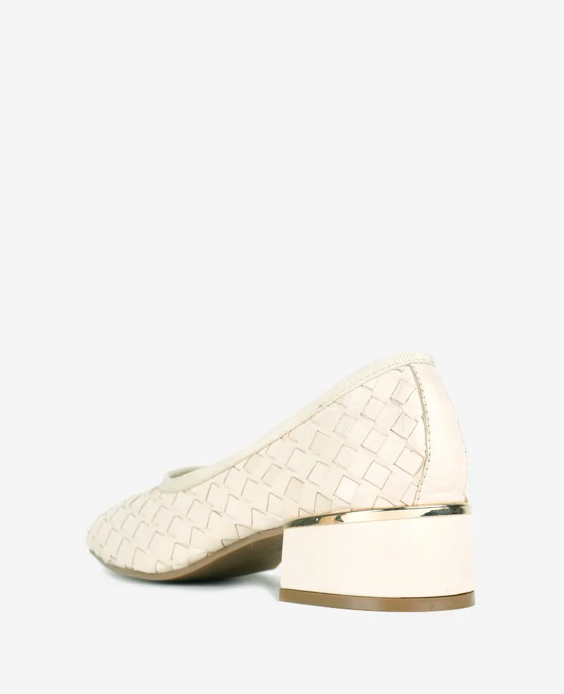 Birdie Woven Leather Pump
