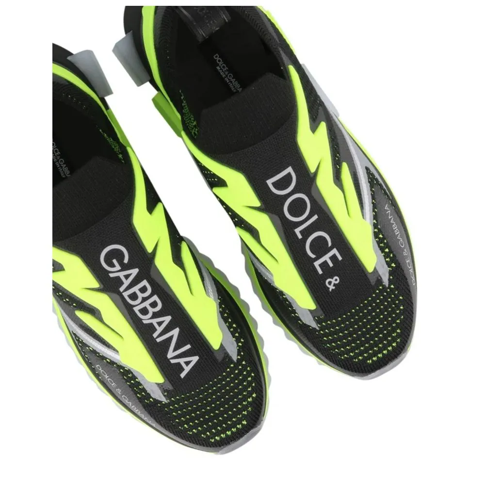 Black Polyester Sneaker