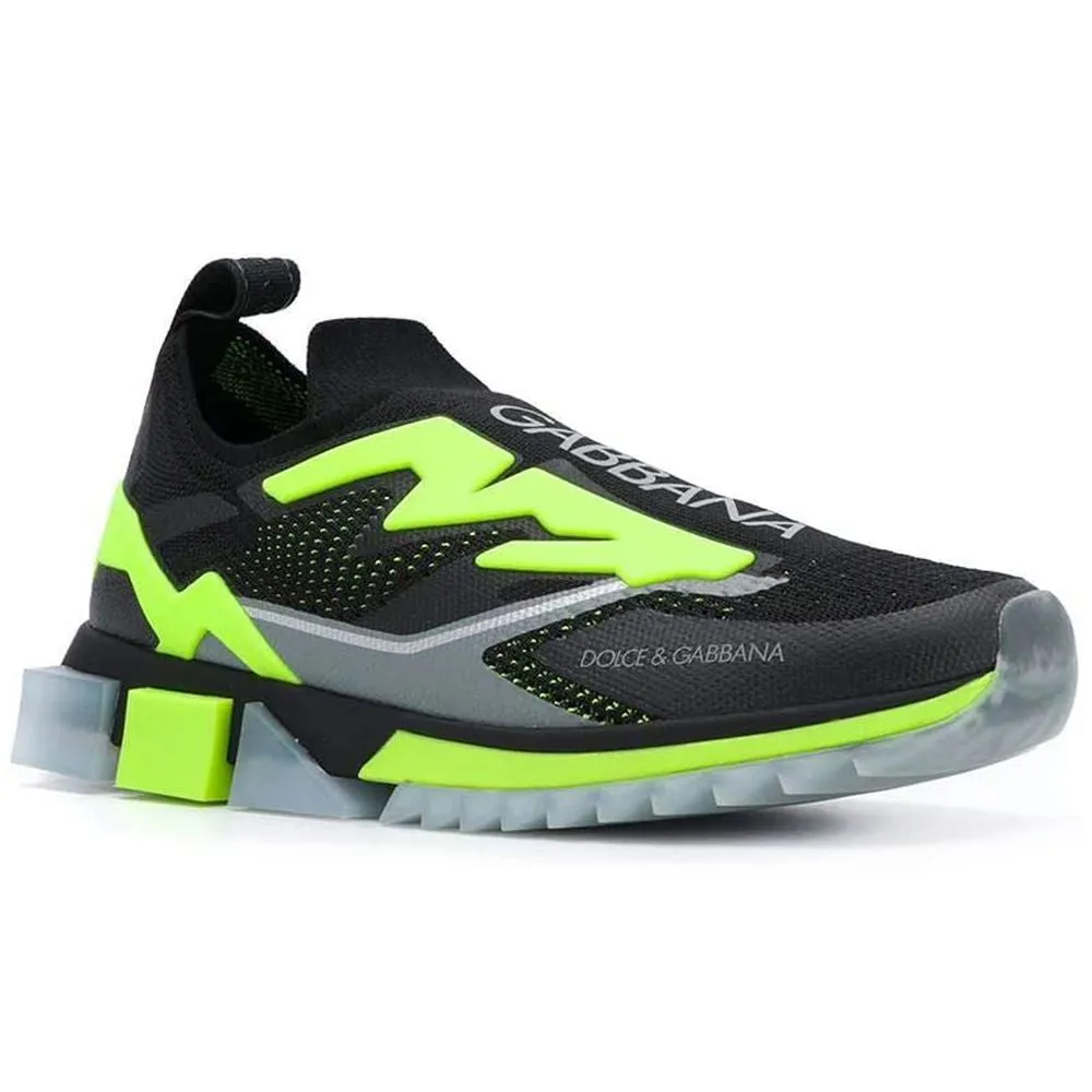 Black Polyester Sneaker