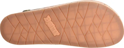 Born Grey (Cenere) Shona Women's Cork Wrapped Wedge Platform Sandals BR0035622