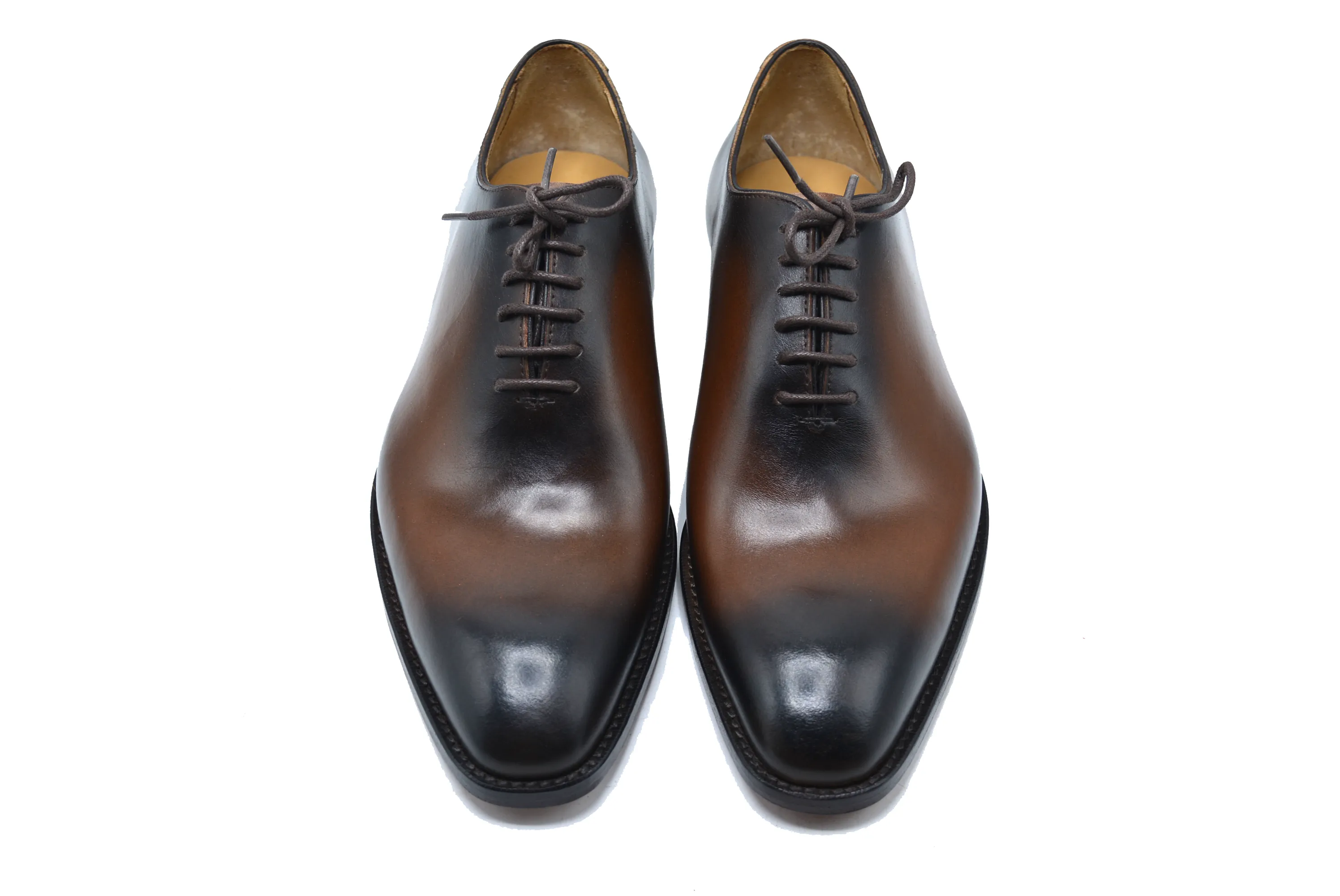 Burnished Brown Whole Cut Oxford Shoes