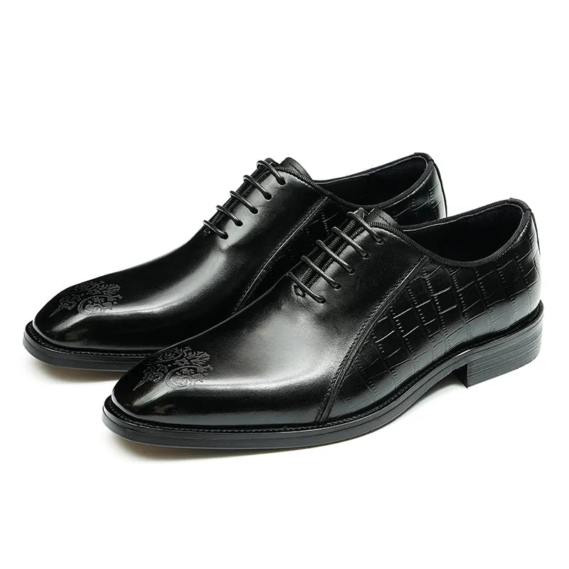 Calfskin Oxford Shoes for Men Pointed Toe