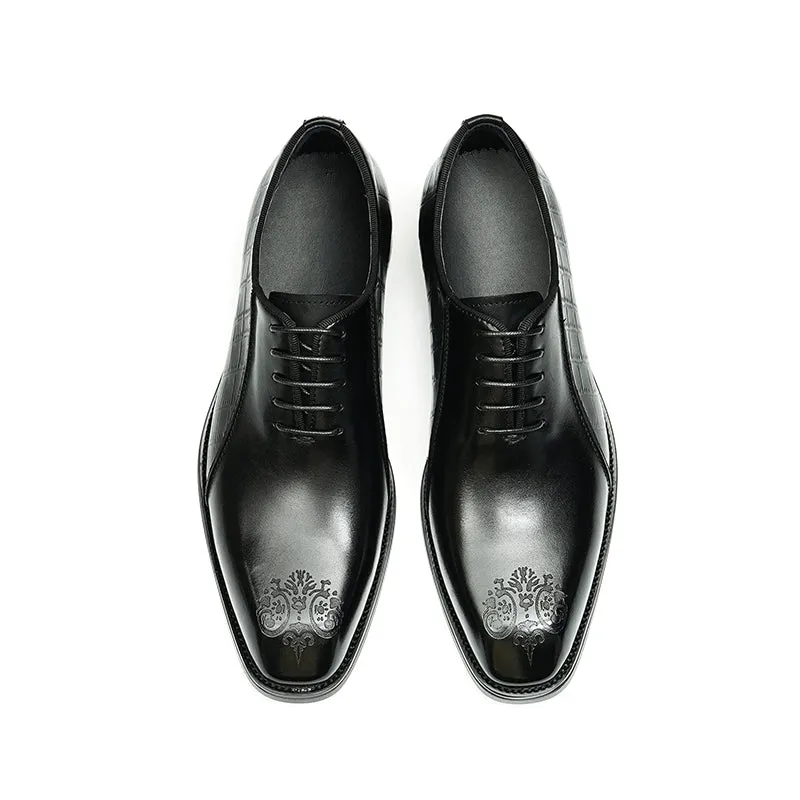Calfskin Oxford Shoes for Men Pointed Toe