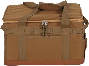 Camping Storage Bag, 30L Foldable Camping Cookware Organizer, Tactical Tote Bag with Handles for Hiking Cookware, Travel, Car, Hard Design, DIY Storage Space