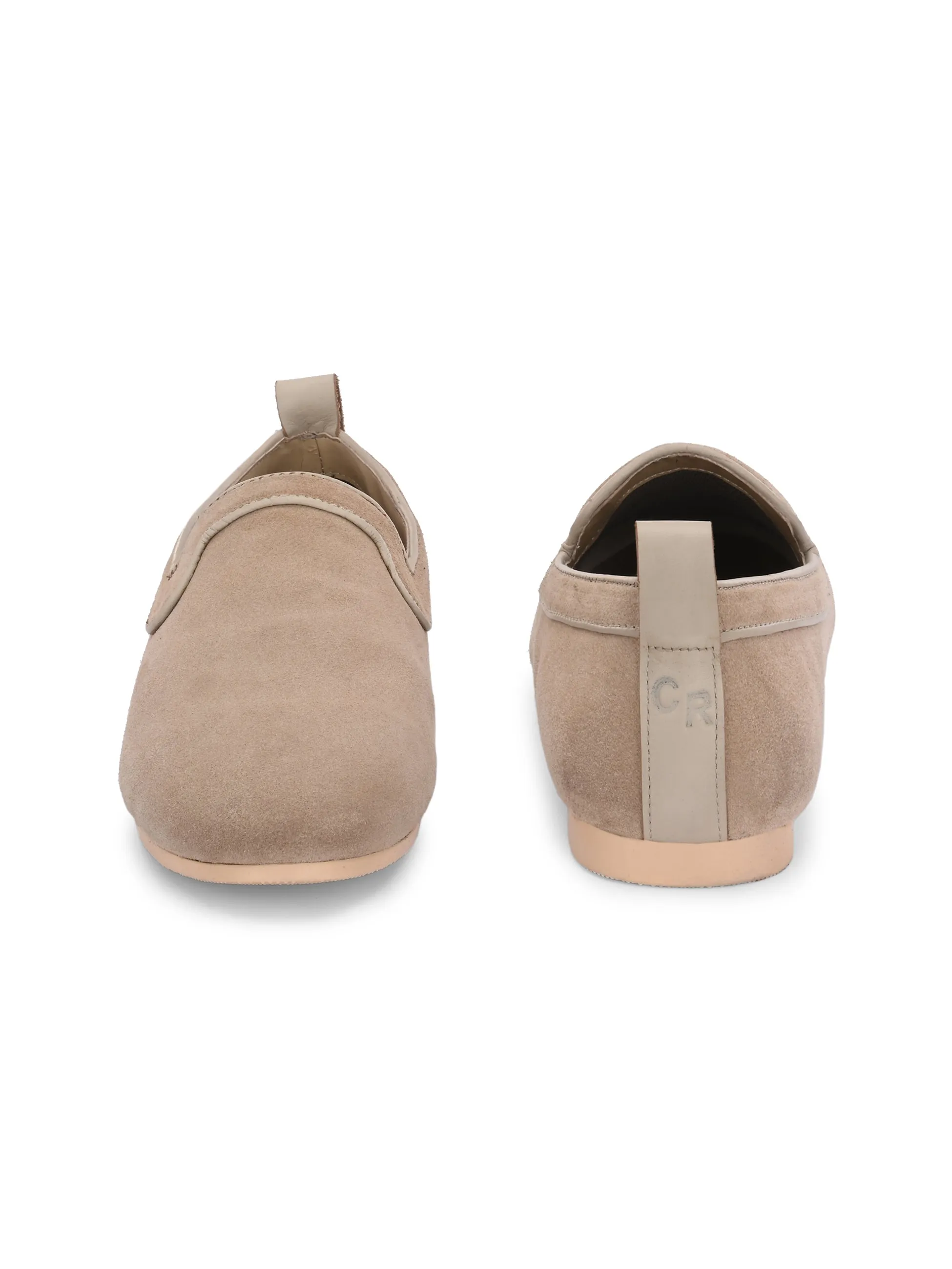 CARLO ROMANO SUEDE LEATHER LOAFER SHOES FOR MEN