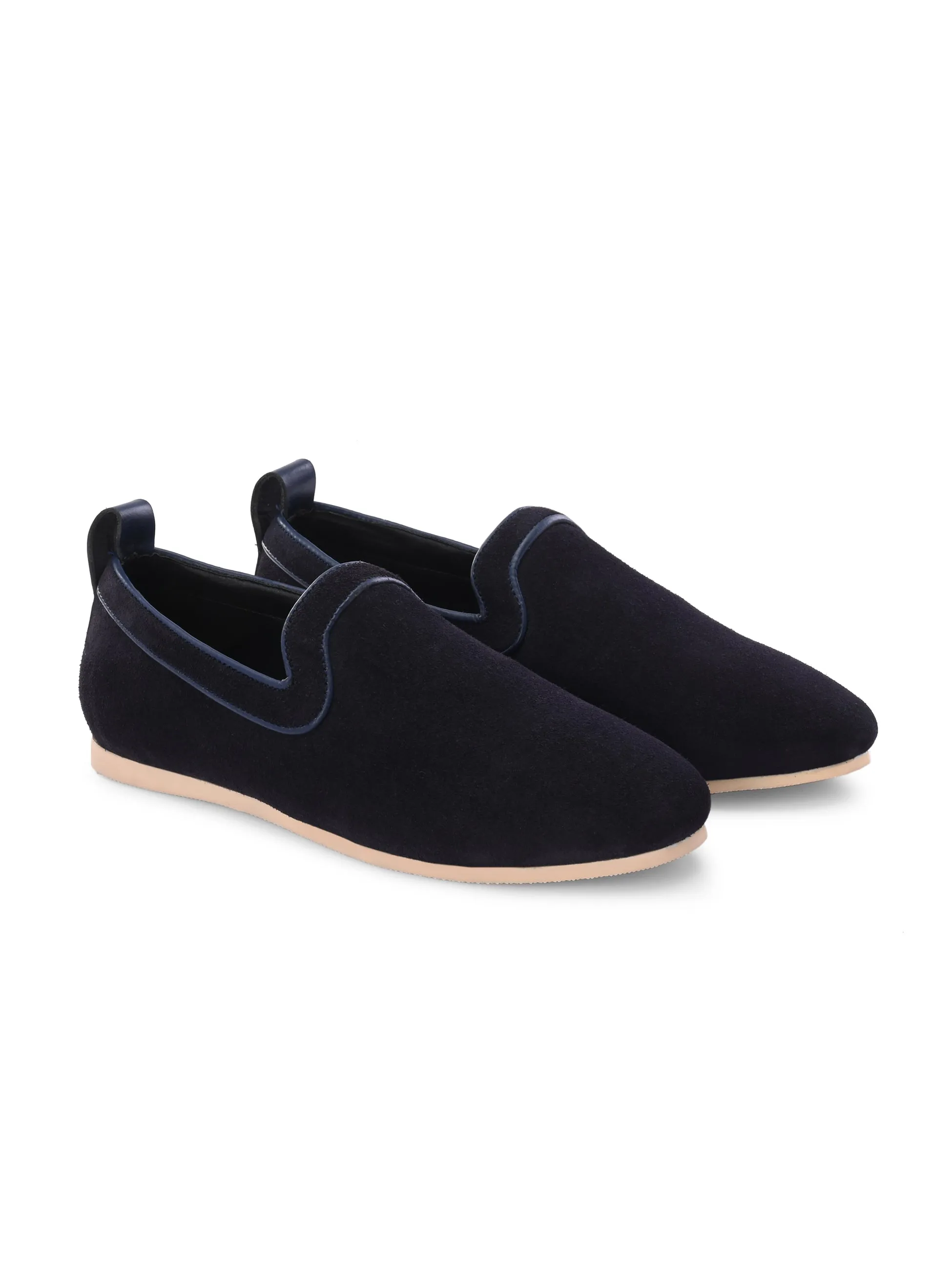 CARLO ROMANO SUEDE LEATHER LOAFER SHOES FOR MEN