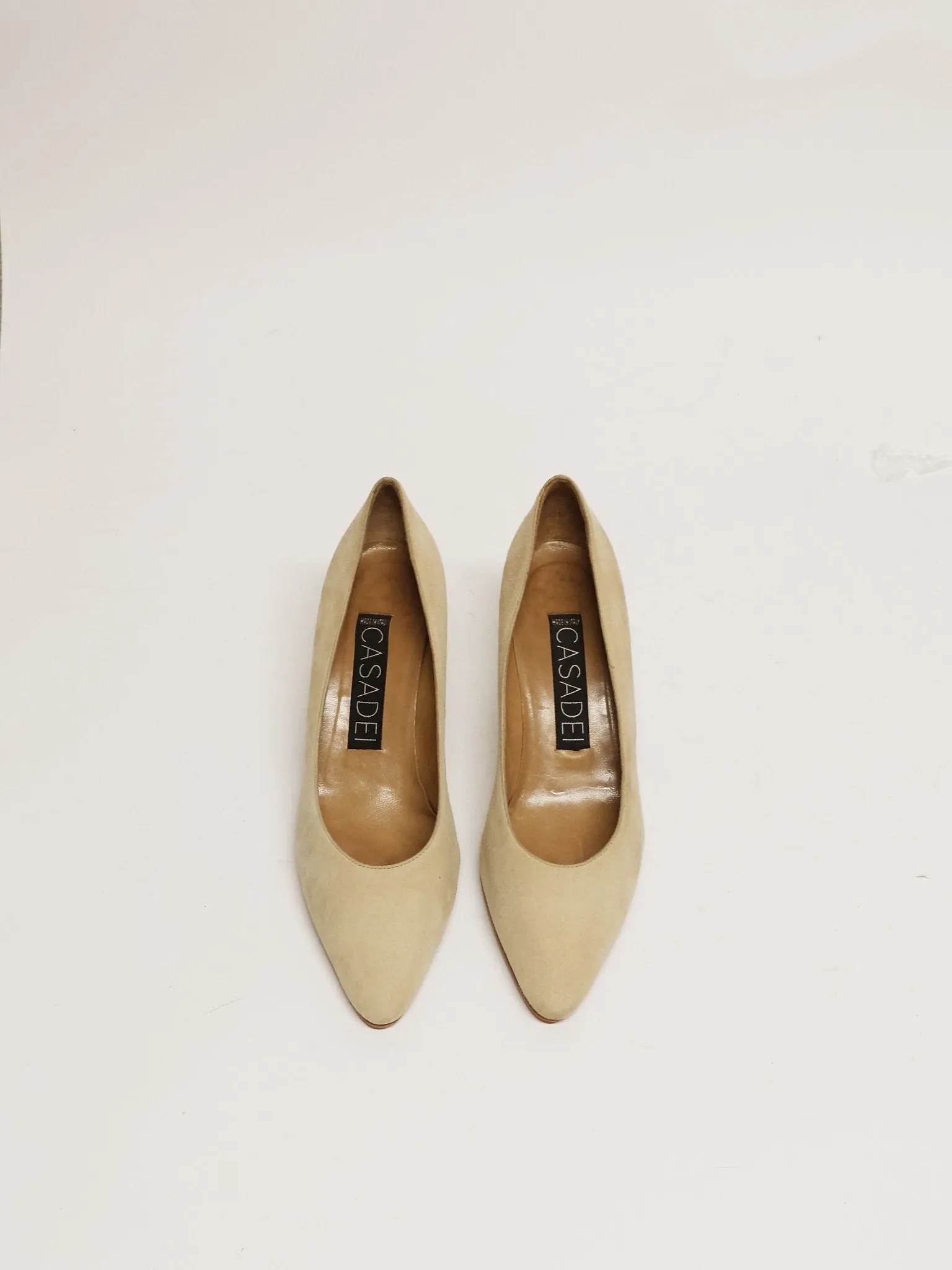 CASADEI Sand Suede Pump EU 38.5