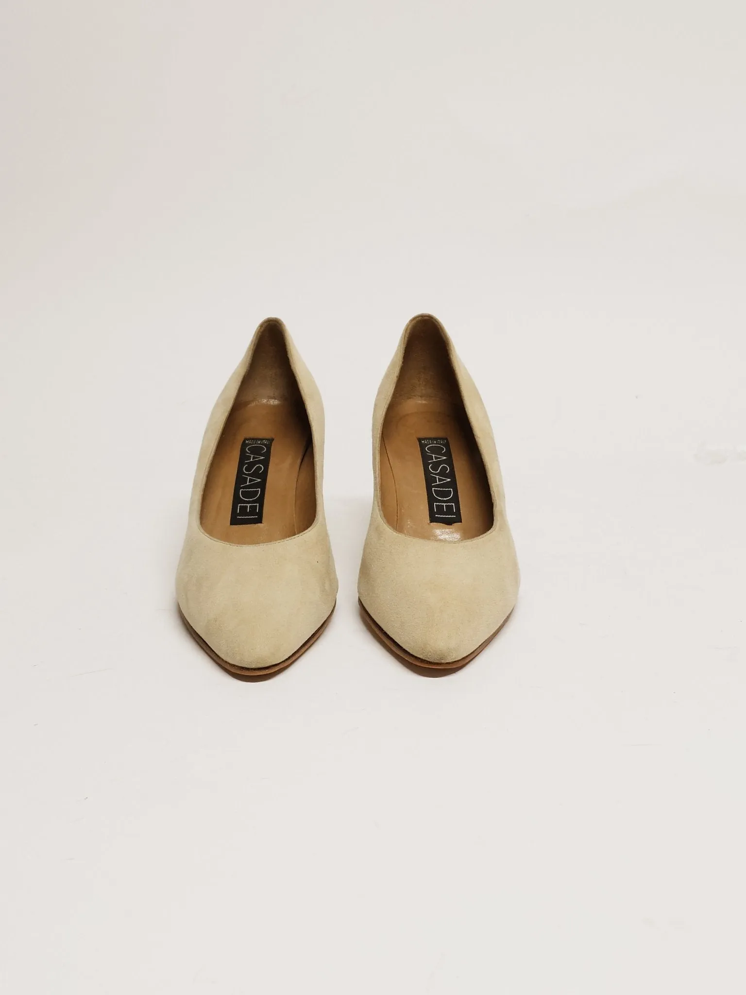 CASADEI Sand Suede Pump EU 38.5