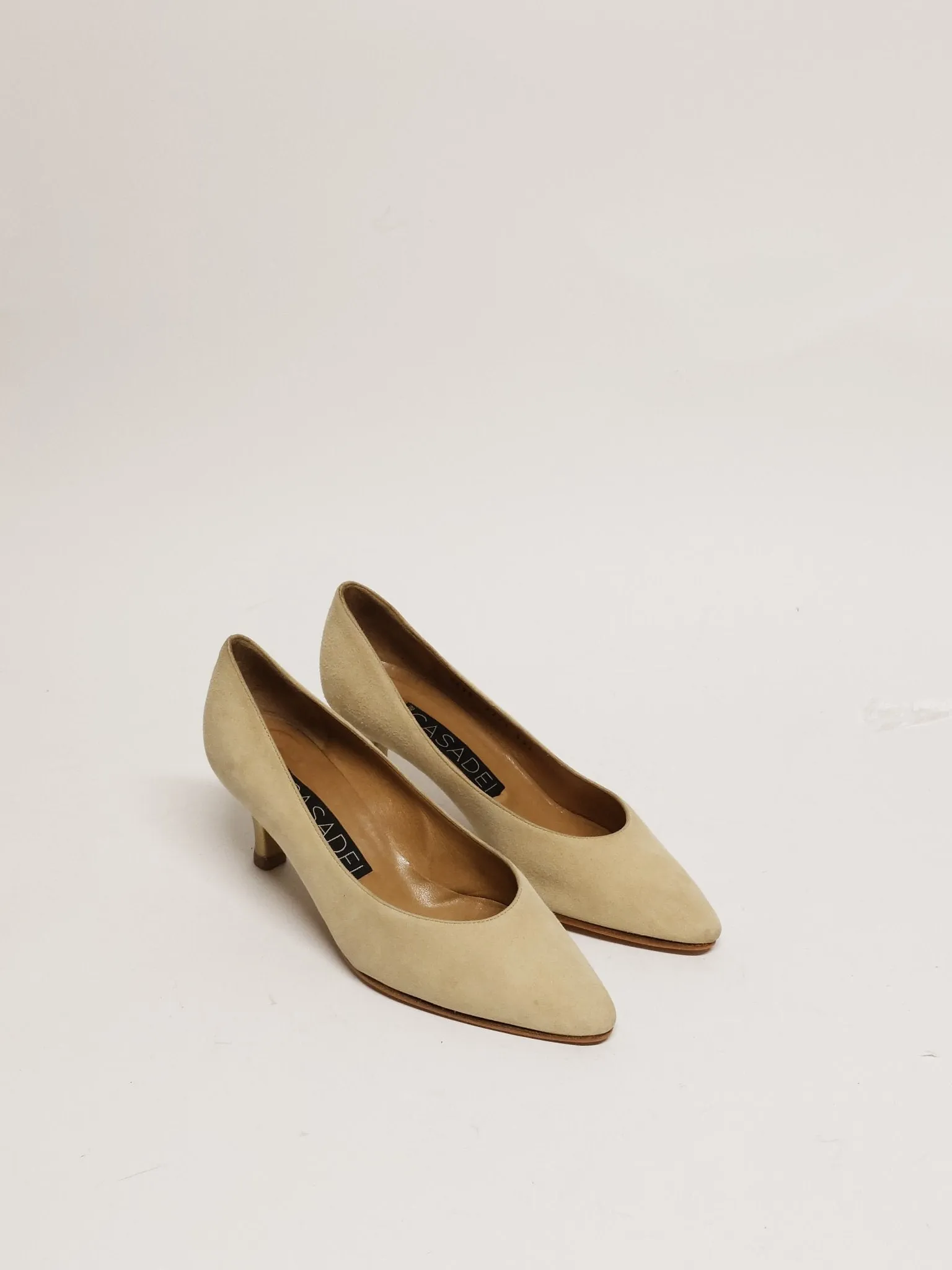 CASADEI Sand Suede Pump EU 38.5