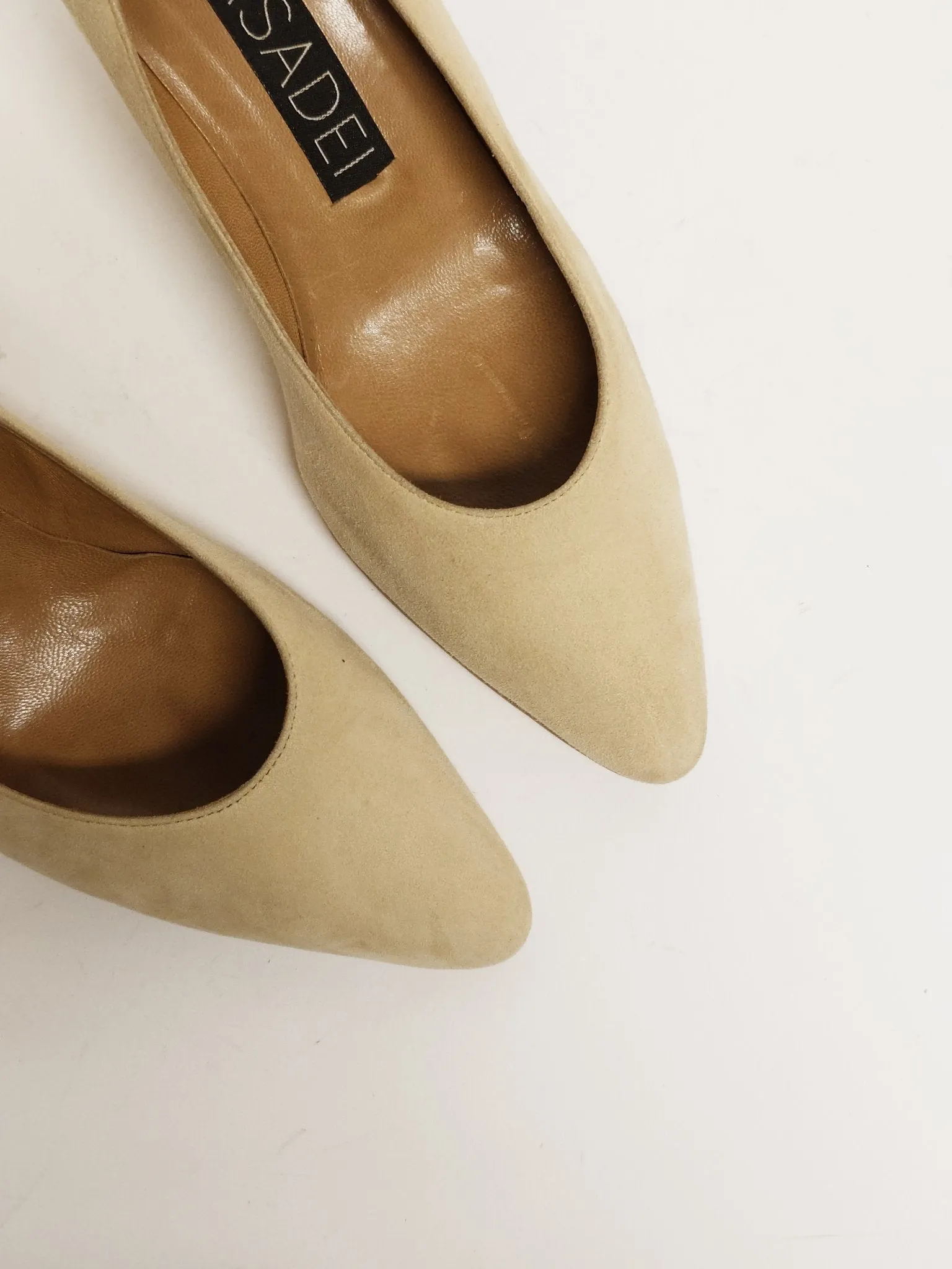 CASADEI Sand Suede Pump EU 38.5