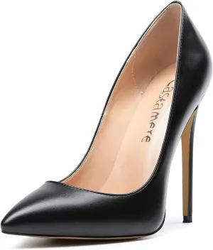 Castamere Womens High Heel Pumps Slip-on Pointy-Toe Elegant Stilettos Shoes 4.7Inch Heels Basic Pump