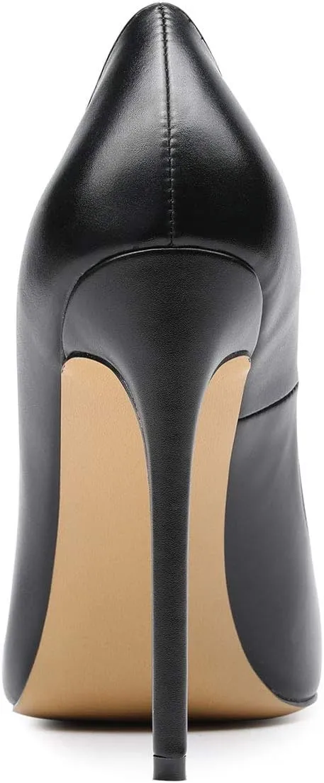 Castamere Womens High Heel Pumps Slip-on Pointy-Toe Elegant Stilettos Shoes 4.7Inch Heels Basic Pump