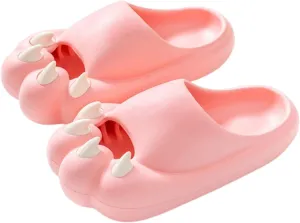 Cat Paw Slippers, Cute Cozy Cat Claw Sandal, Funny EVA Non Slip Kitten Feet Slides, Summer Kitten Paw Shoes for Women