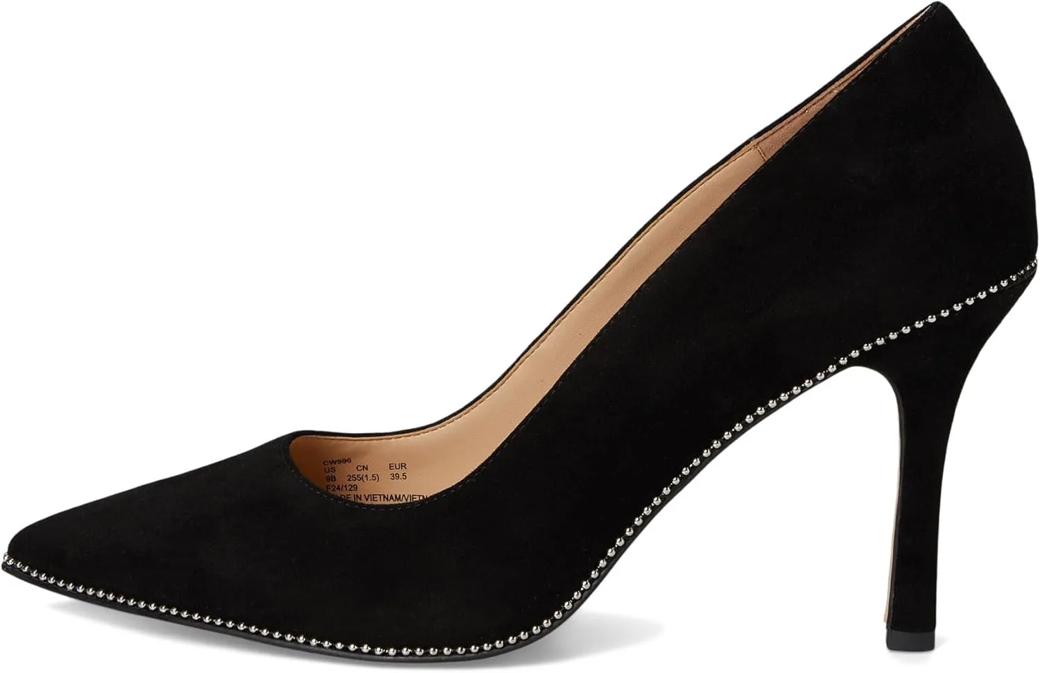 Coach Women's Samantha Pump, Suede Black, 9.5