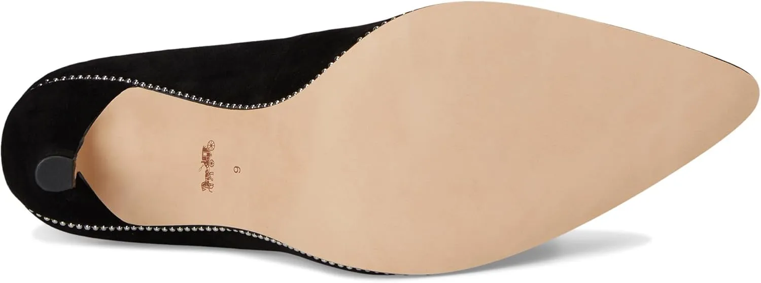 Coach Women's Samantha Pump, Suede Black, 9.5