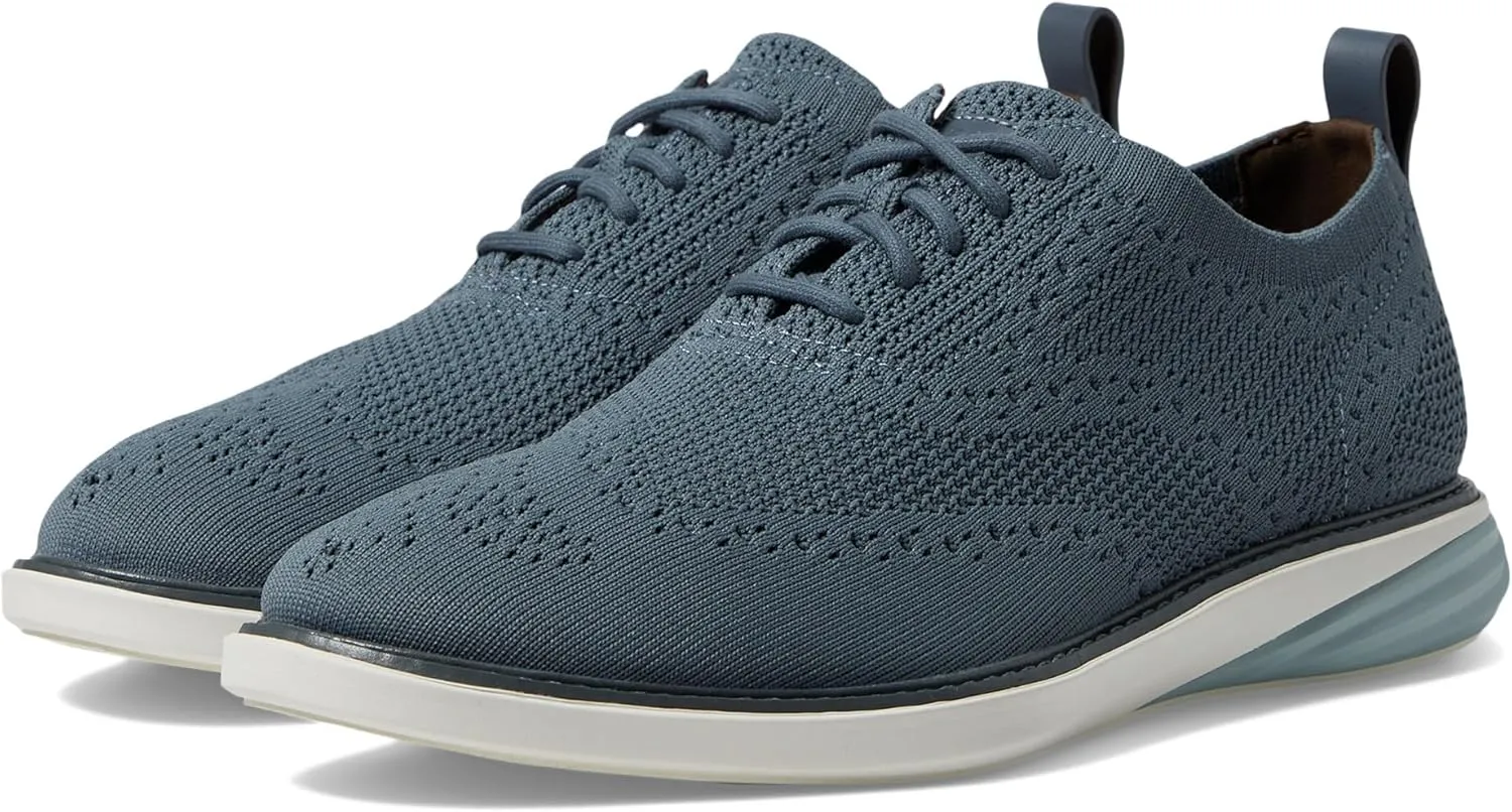 Cole Haan Men's GrandEvOlution Stitchlite Oxford, Stormy Weather/Ivory, 10