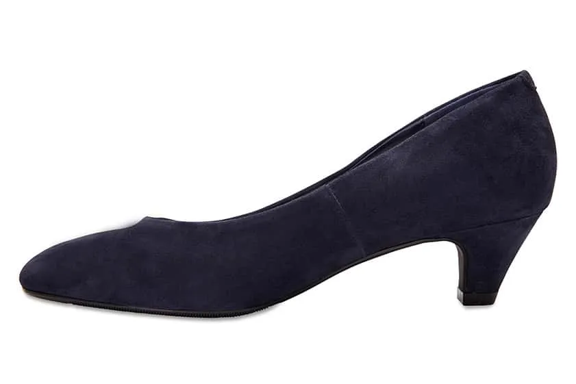 Colette Heel in Navy Suede