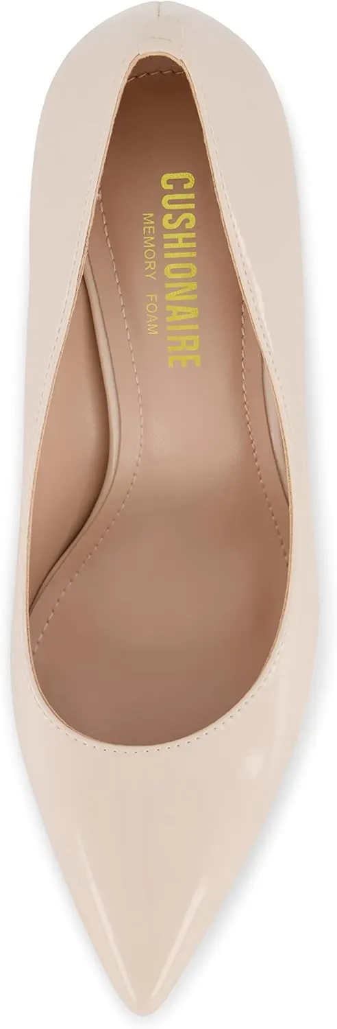 CUSHIONAIRE Women's Halsey Dress Pump with  Comfort, Wide Widths Available