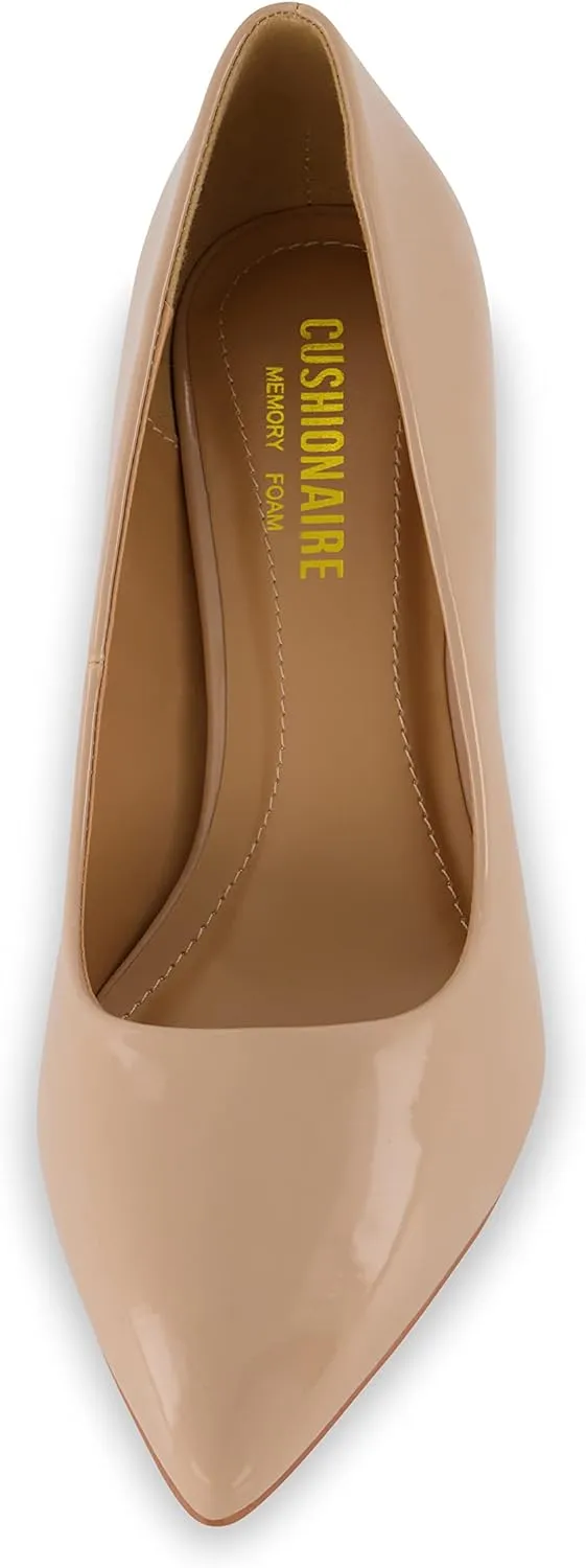 CUSHIONAIRE Women's Preston Dress Pump  Memory Foam, Wide Widths Available