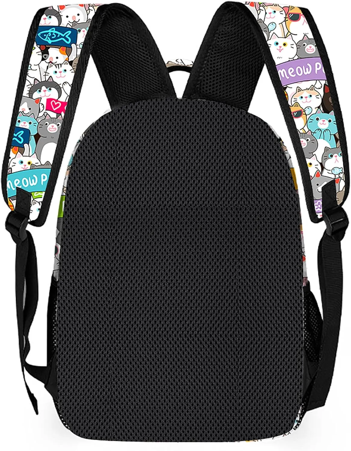 Cute Cat Backpack, Lightweight Durable Laptop Bag 3D Printed Daypack with Multiple Pockets, Stylish Shoulders Backpack(Cute Cat)