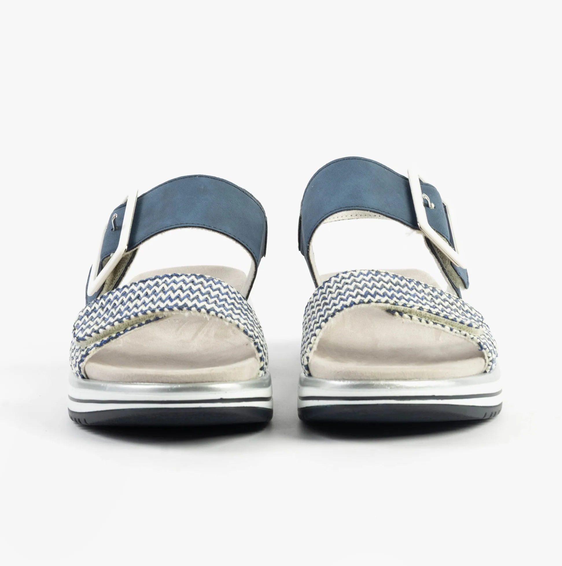 D1J53-14 Womens Sandals Blue Combination