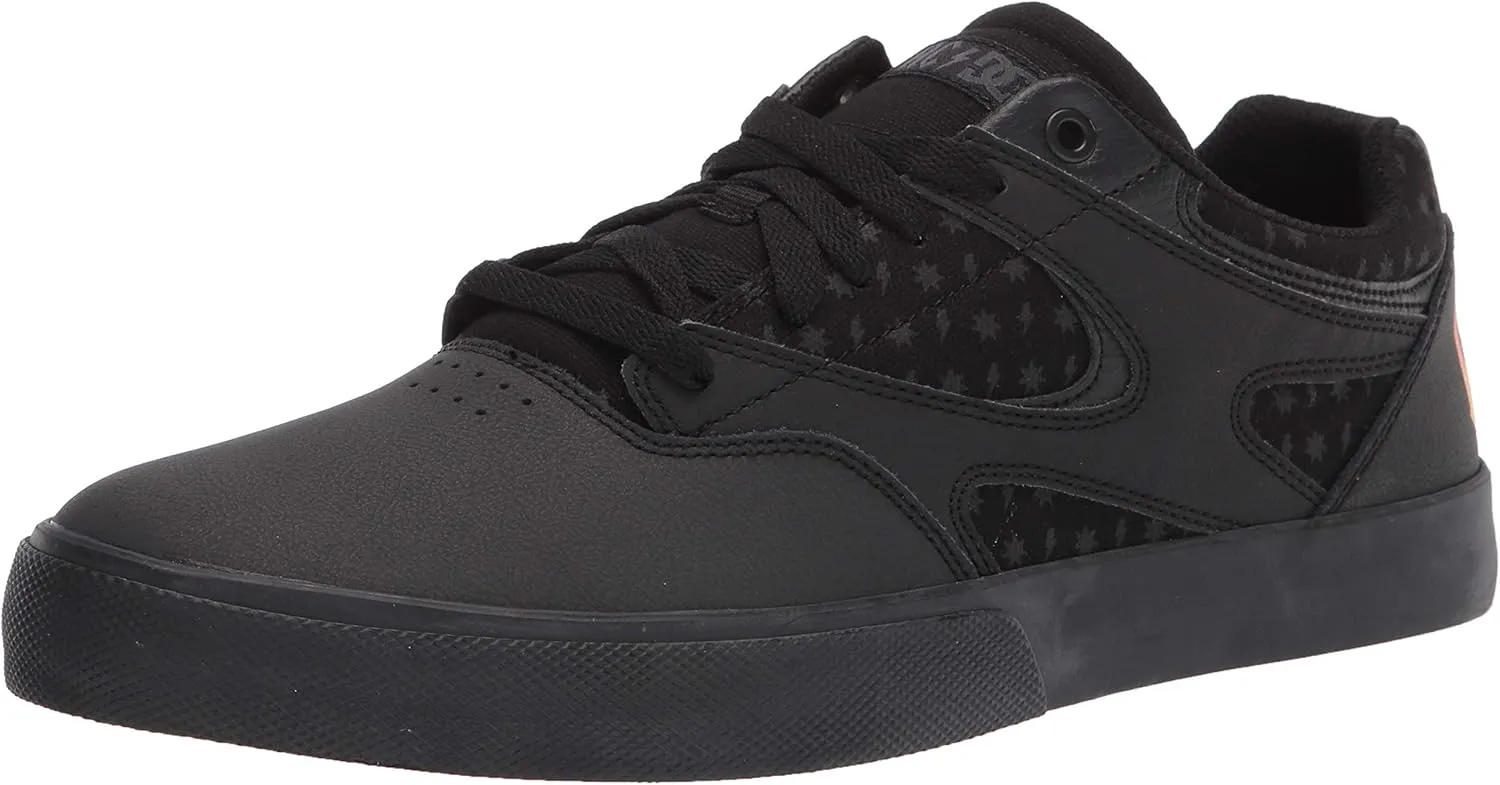 DC mens Kalis Vulc Ac/Dc Band Limited Edition Sneaker Skate Shoe, Black/Black/Grey, 10.5 US