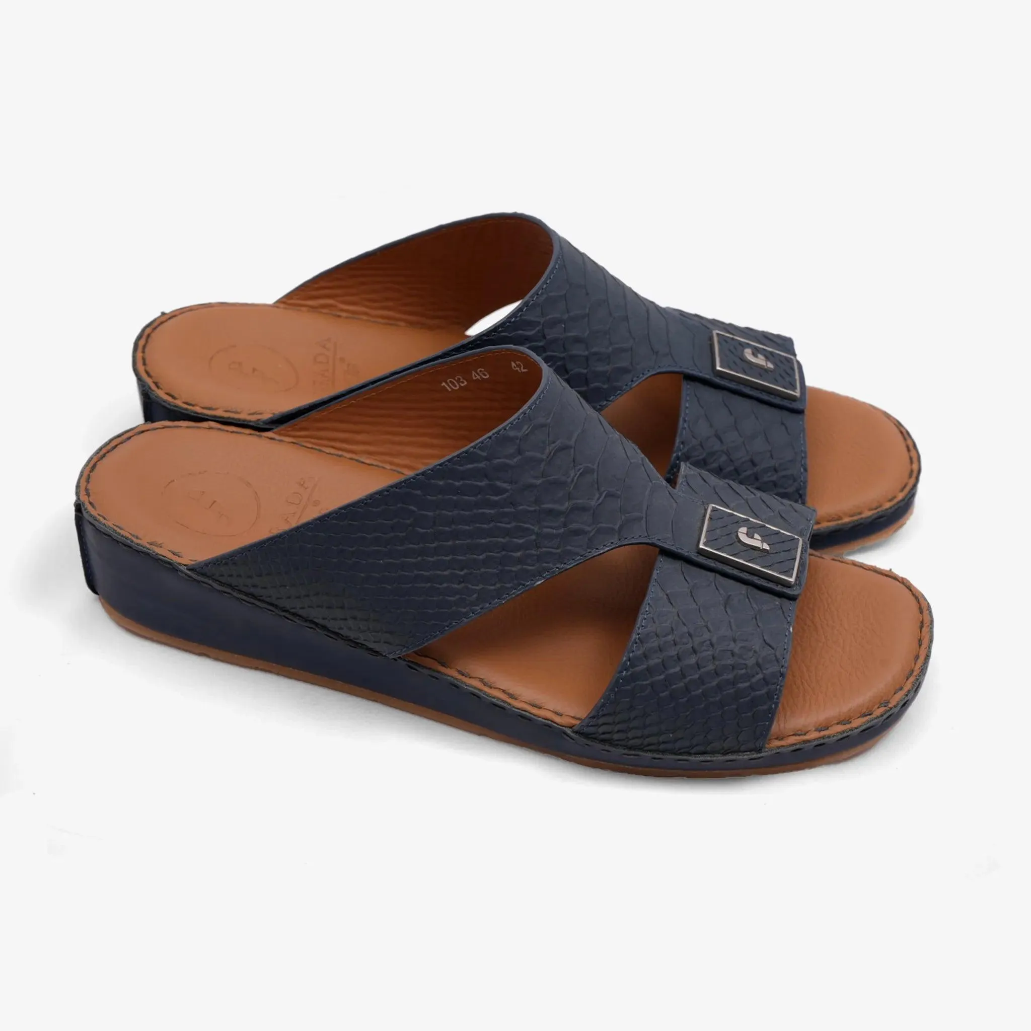 DESIGNER PITONE VENEZIANO ARABIC SANDALS NAVY