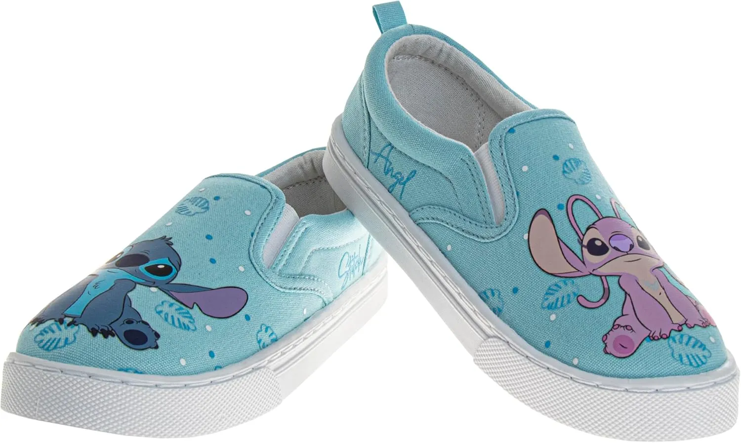 Disney Lilo and Stitch Lowtop Sneakers - Stitch Low Top Shoes Slipon Closure Cushioned Lightweight (Sizes 12-4 Kids, 5-10 Adults)