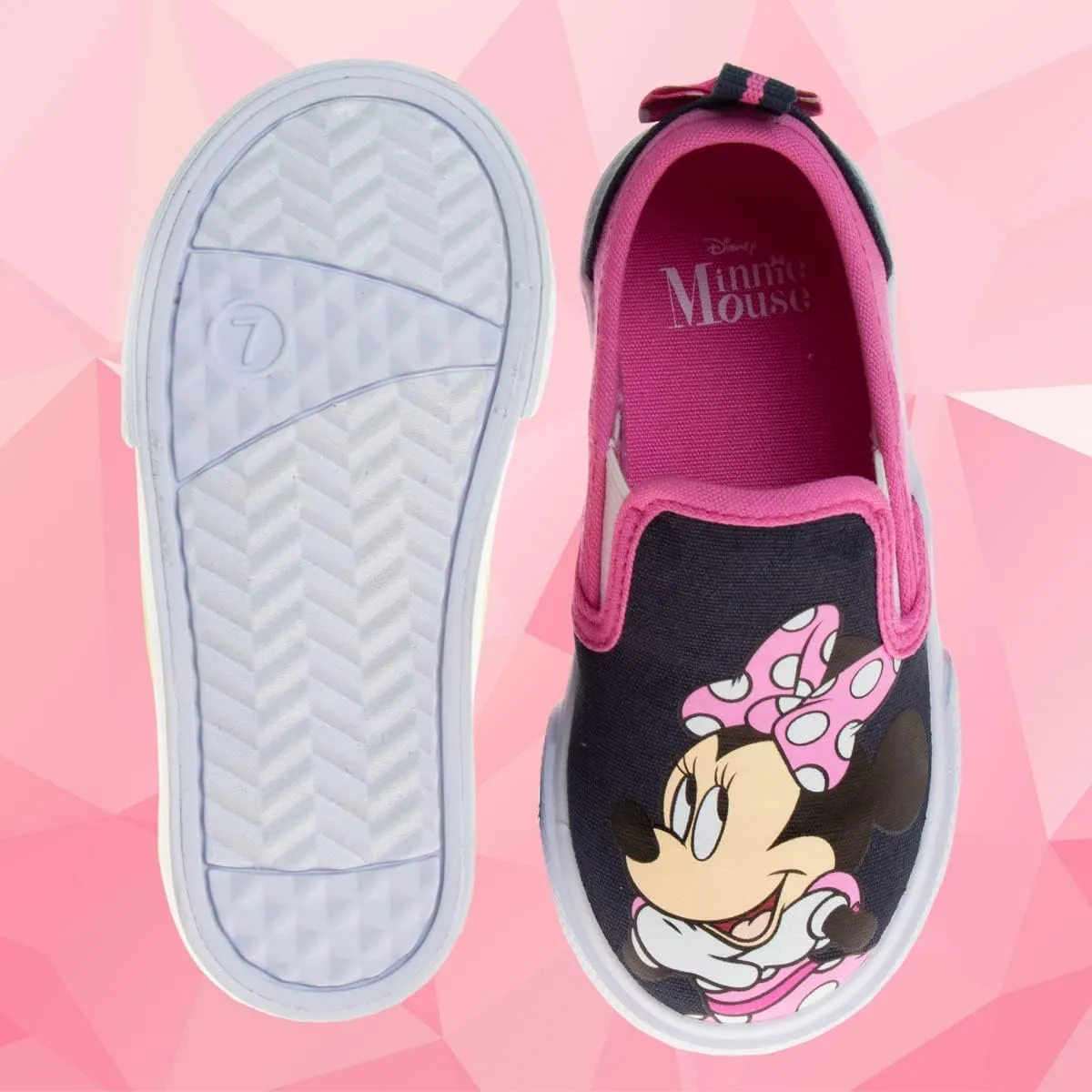 Disney Minnie Mouse, Elsa Frozen, Snow White Princess Shoes for Girls Toddler Kids Character Loafer Low top Slip-on Casual Tennis Canvas Sneakers