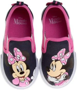 Disney Minnie Mouse, Elsa Frozen, Snow White Princess Shoes for Girls Toddler Kids Character Loafer Low top Slip-on Casual Tennis Canvas Sneakers
