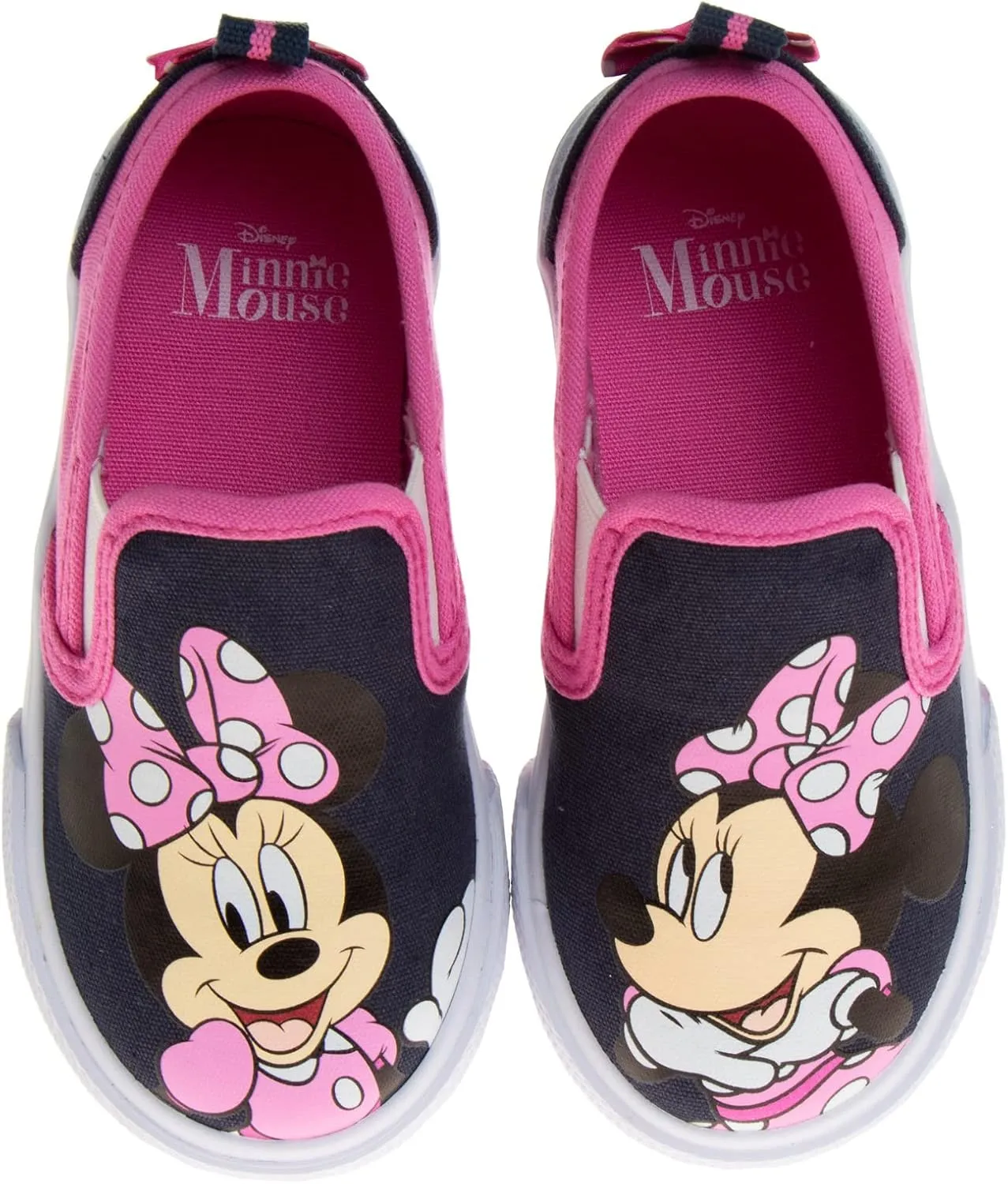 Disney Minnie Mouse, Elsa Frozen, Snow White Princess Shoes for Girls Toddler Kids Character Loafer Low top Slip-on Casual Tennis Canvas Sneakers