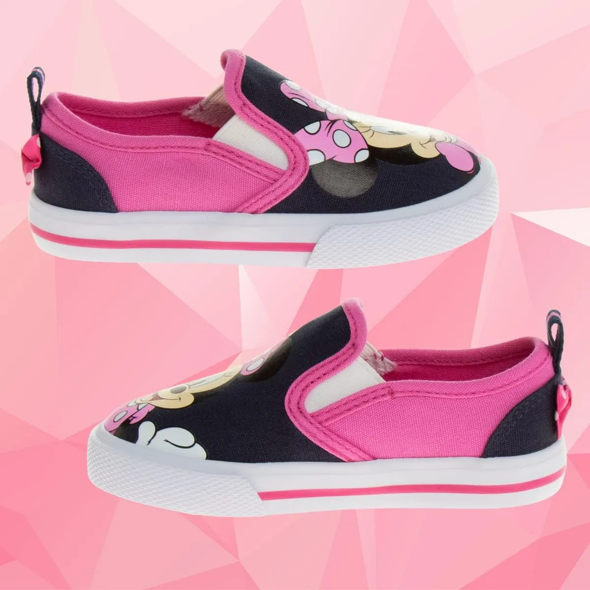 Disney Minnie Mouse, Elsa Frozen, Snow White Princess Shoes for Girls Toddler Kids Character Loafer Low top Slip-on Casual Tennis Canvas Sneakers