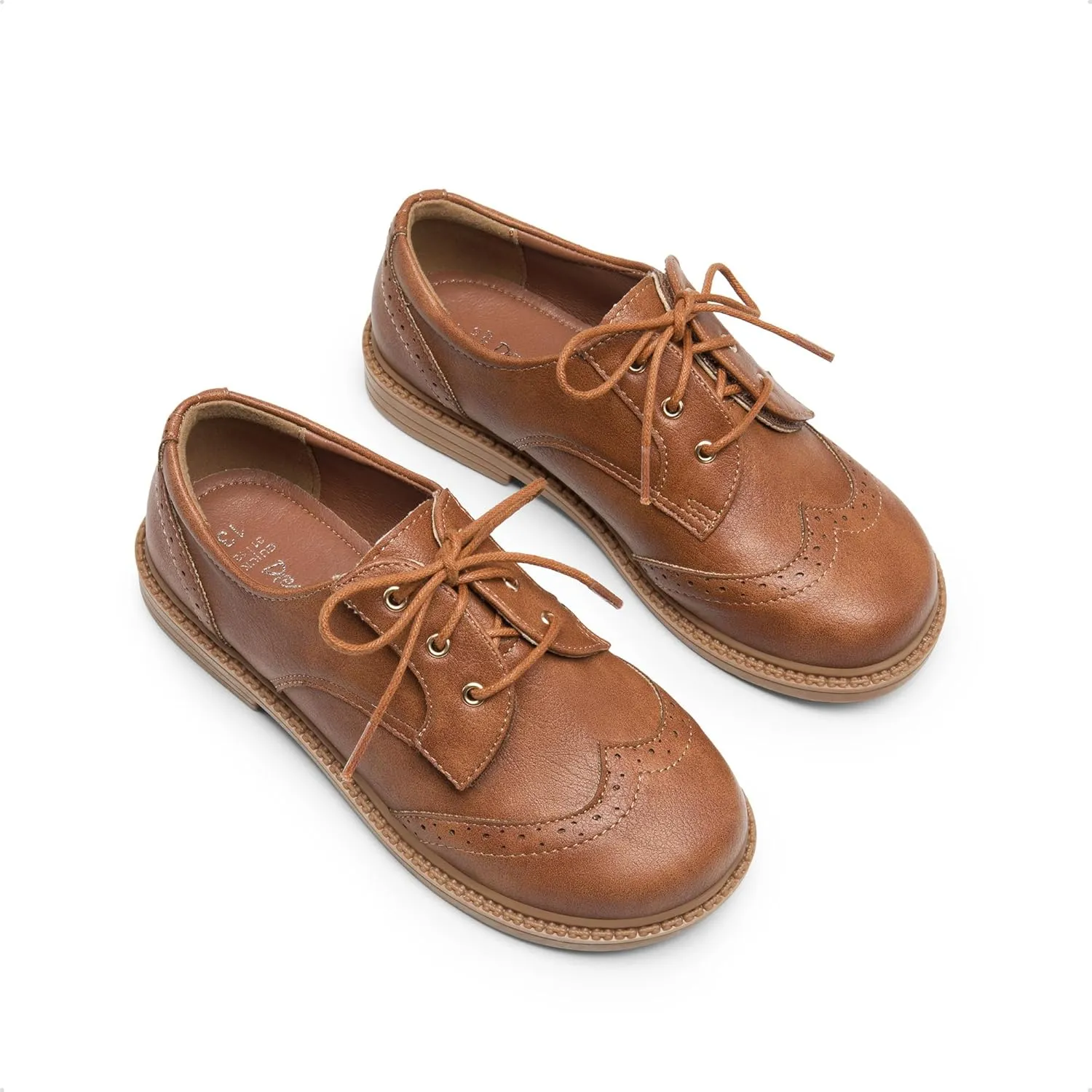 DREAM PAIRS Boys Girls Dress Shoes Kids School Uniform Formal Casual Oxfords for Toddler Little Kid