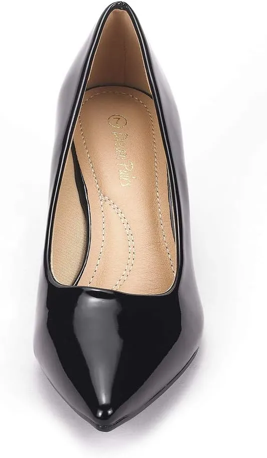 DREAM PAIRS Women's Pumps Kitten Heel Pointed Toe Shoes for Women Comfortable Office Work Dress Shoes