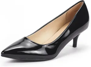 DREAM PAIRS Women's Pumps Kitten Heel Pointed Toe Shoes for Women Comfortable Office Work Dress Shoes