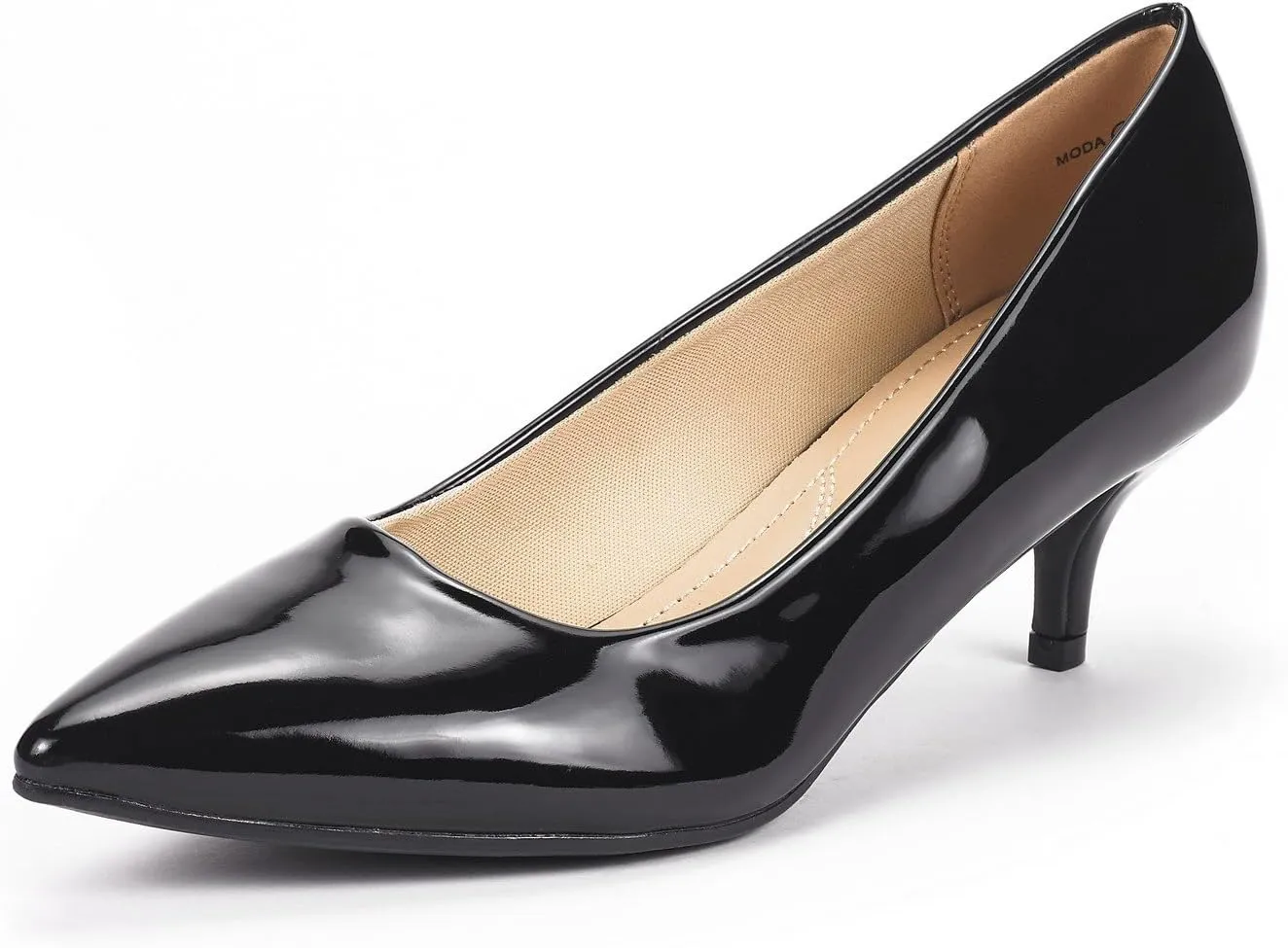 DREAM PAIRS Women's Pumps Kitten Heel Pointed Toe Shoes for Women Comfortable Office Work Dress Shoes