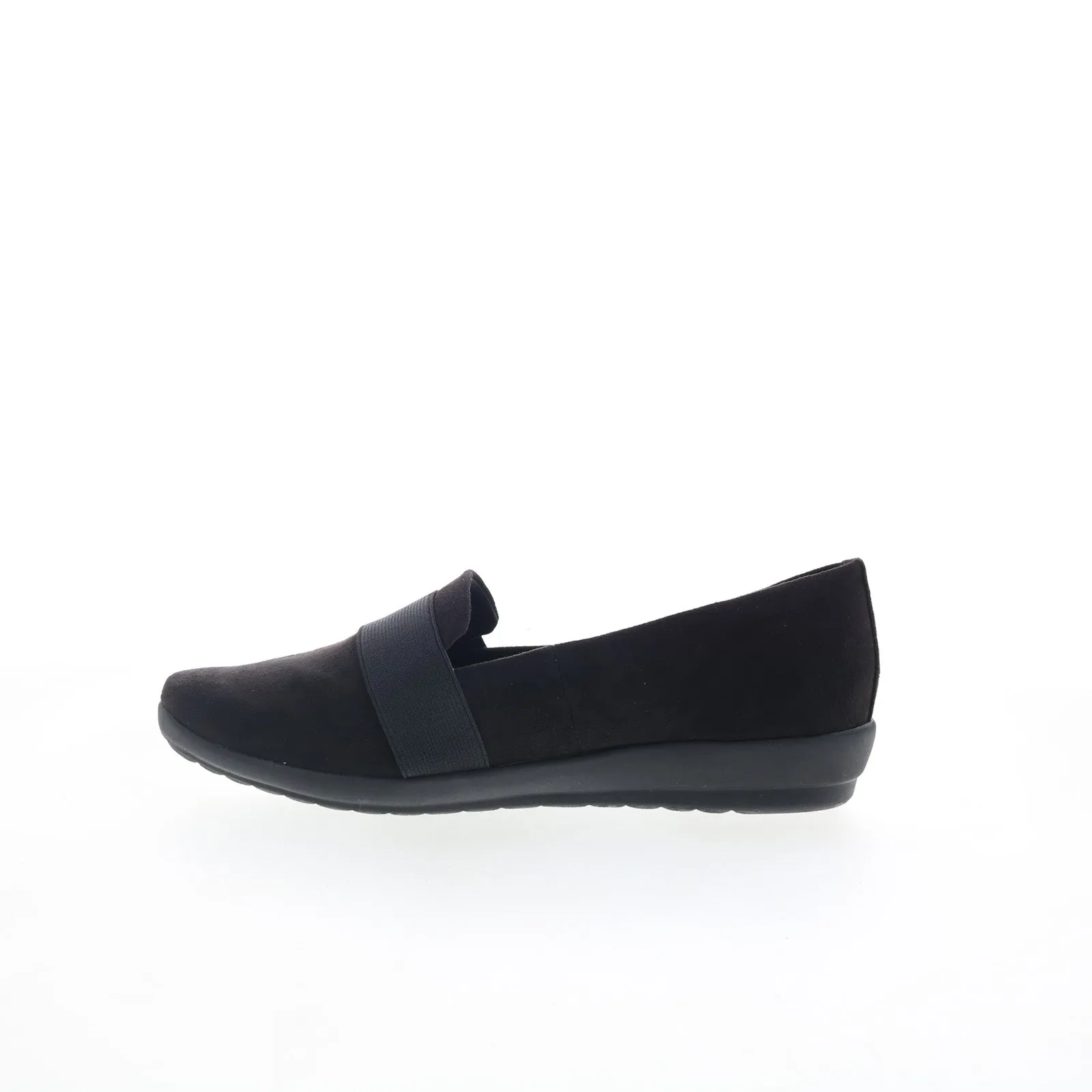 Easy Spirit Audrey 2 SEAUDREY2 Womens Black Wide Canvas Loafer Flats Shoes