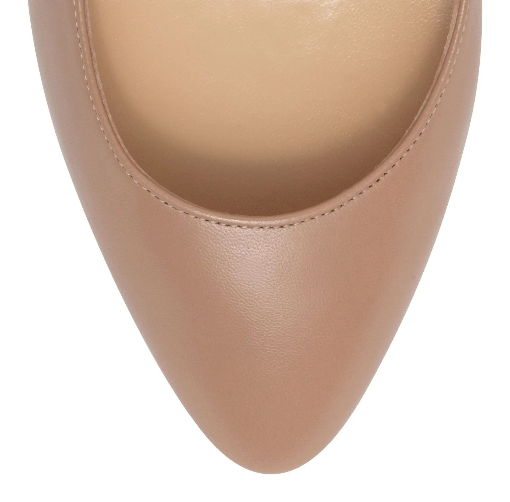 Eloise 85 Beige Leather Pumps
