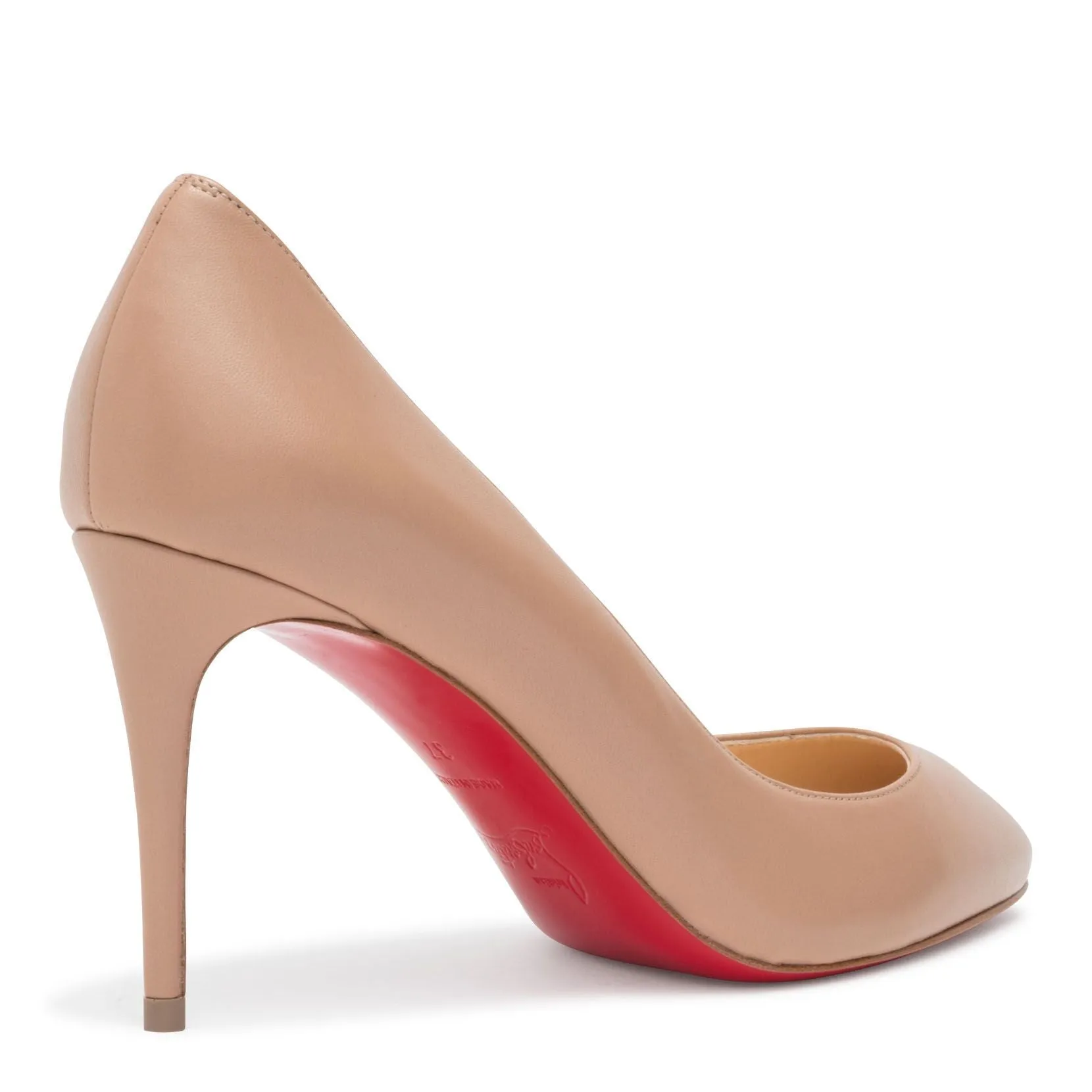 Eloise 85 Beige Leather Pumps